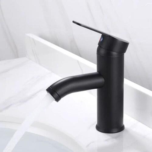 High Quality Single Handle Bathroom Basin Faucets Cold/Hot Mixer Basin Sink Tap Black Water Kitchen Faucet Bathroom Accessories