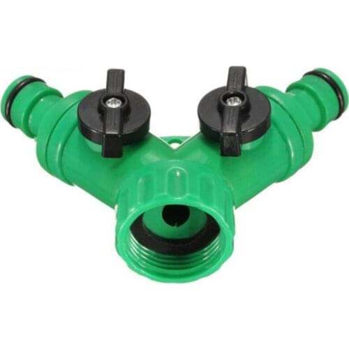 New 60pcs/lot Y Connector Resealable Tape Quick Coupling Drip Irrigation System Adapter 2-way Valve Garden Irrigation G3 / 4 "