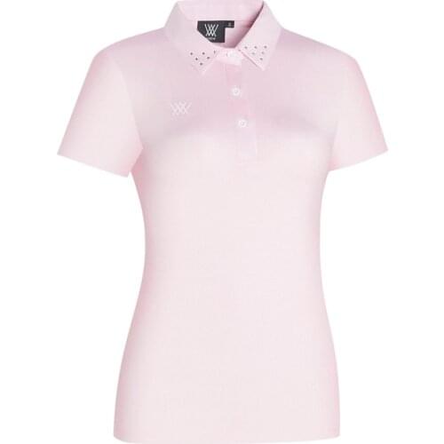 Womens golf wear golf clothing women Slim-Fit Short Sleeve Shirt Summer comfortable and breathable