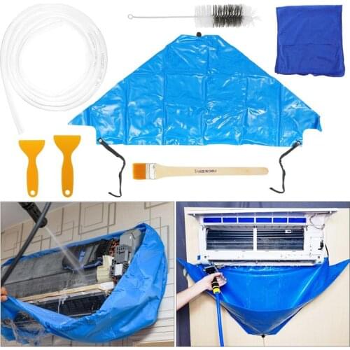 1 Set Air Conditioning Cleaner AC Wash Bag DIY Dust Washing Clean Protector Tool Air Conditioner Cleaning Cover Kit