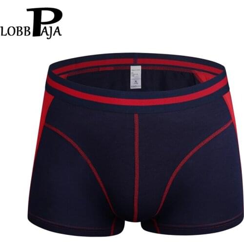 LOBBPAJA Brand Lot 5 pcs Mens Boxers Underwear Shorts Modal Spandex Everyday Style Middle-Waisted Male Underpants