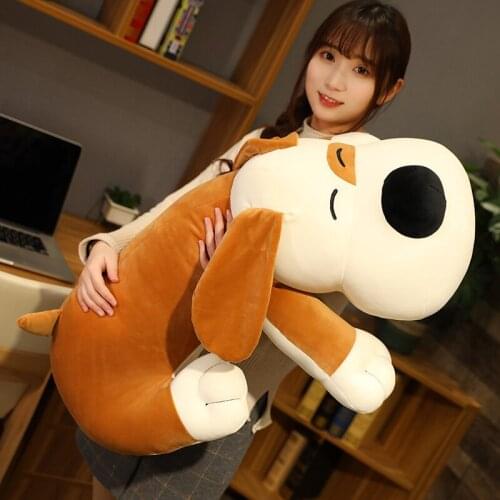 50/75/90CM Cute Lop-Ear Dog Plush Toys Stuffed Soft Kawaii Animal Cartoon Pillow Dolls Gift for Kids Baby Children