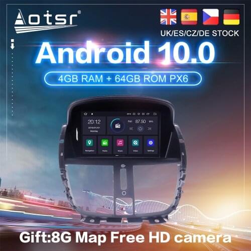 Android 10 PX6 For Peugeot 207 1 2006 - 2015 DSP Car GPS Navigation Auto Radio Stereo DVD Multimedia Video Player HeadUnit 2Din