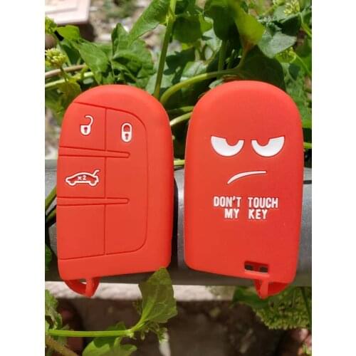 Key Case For Jeep Car Renegade Cherokee Grand Cherokee DODGE JCUV Silicone Remote FOB Interior Accessory