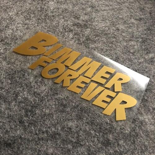 Auto Exterior Decorate Car Window Rear Windshield Tail Window Helmet Sticker Decals for Bimmer Forever