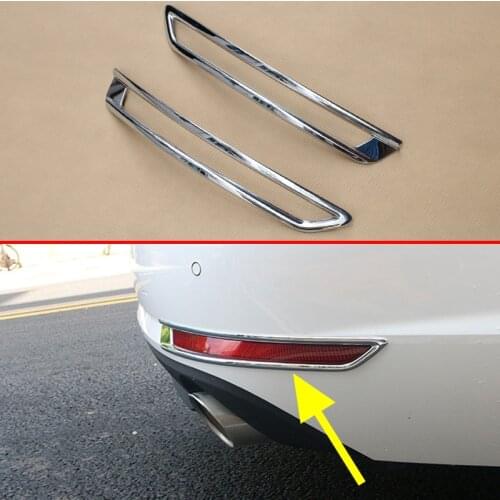 For 2016 2017 2018 2019 Audi A4 B9 Sedan Rear Fog Light Cover Bumper Reflector Surrounds