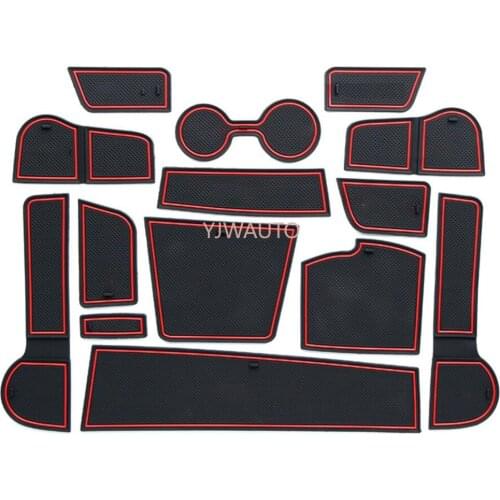 Door Slot Mat for Kia Kxcross Gate Groove Cushion Car Door Rubber Cup Holder Mats Anti-slip Carpets Position