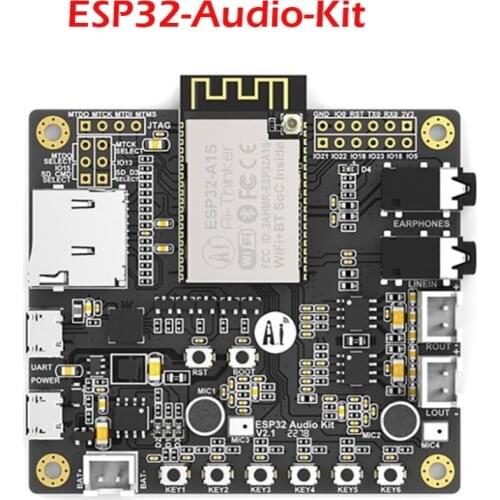 ESP32-Audio-Kit ESP32 Audio Development Board WiFi Bluetooth Module Dual-core 32-bit CPU with ESP32-A1S 8M Serial to WiFi FZ3404