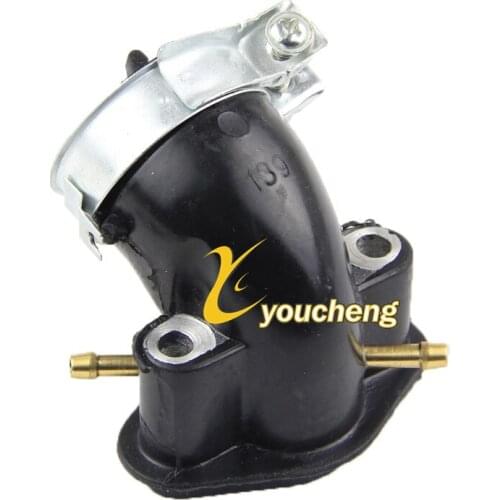 EUII 2 Vacuum Port Carburetor Intake Manifold Repair 49cc 50cc GY6 Scooter Moped ATV Go-Kart Buggy 139QMB 139QMA JQG-GY650O2