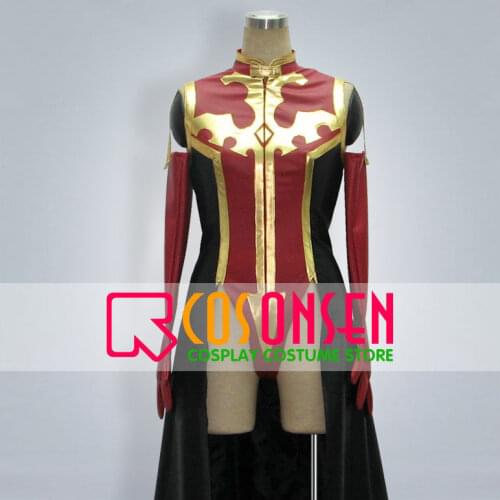 COSPLAYONSEN Code Geass Lelouch of the Rebellion Villetta Nu Red Cosplay Costume
