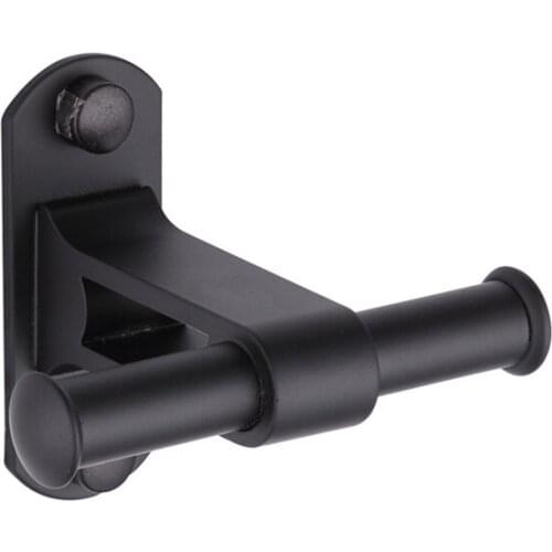 Robe Hook Wall Mounted Bathroom Towel Hook Black Aluminum Vintage Coat Hooks Hanger Single Decorative Bag Key Hat Clothes Rack