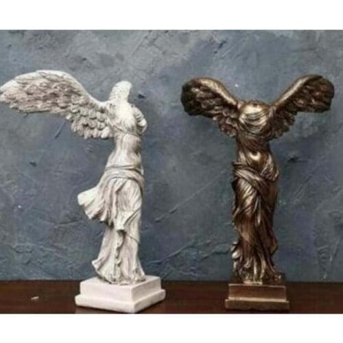 Copper Statue Winged Nike Victory Of Samothrace Greek Goddess Handmade Statue Sculpture Beautiful Woman Success Statue