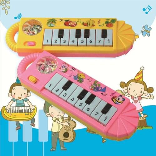 1Pcs Cute Electronic Musical Instrument Toy Early Childhood Education Small Portable Music Piano Educational Toys
