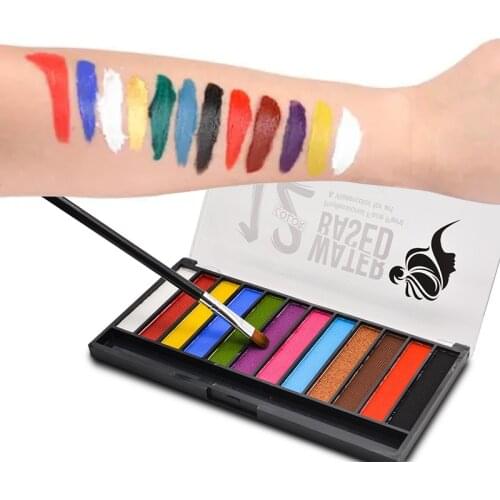 15 Colors Face body MAKEUP Painting paint KIT pinturas maquillaje Pintura corporal christmas Halloween face paint palette+brush