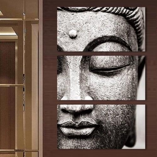 Retro Buddha Head Wall Art Canvas Print Painting For Home Living Room Bed Room Office Decorations Drop shipping