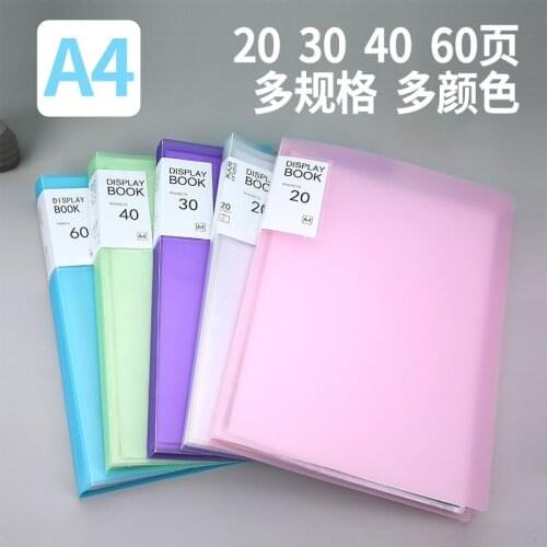A4 information book transparent multi-layer loose-leaf folder pp student award test paper organizer file pregnancy test sheet mu