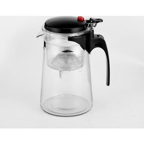 Pyretic glass tea ceremony elegant cup integrated filter brewing teapot tea brewing device gift flower teapot teapot