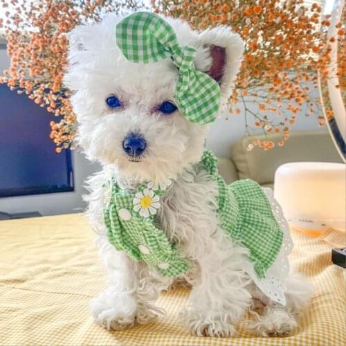 Sling Dog Dress Summer Dog Flower Dress Pet Dog Clothes for Small Dog Party Birthday Wedding Princess Dress Puppy Costume