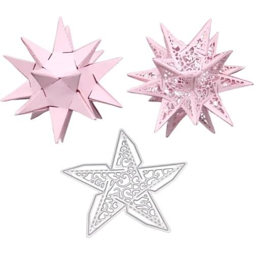 Five Star Cutting Dies Stencil Scrapbooking Paper Card Embossing Craft DIY Tool