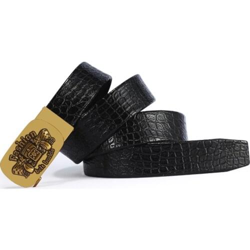 2021 New Styles Man Belt Yellow GG Snake Automatic Buckle Black Strap High Quality Fashion Belt for Male jeans