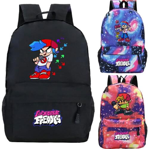 New Friday Night Funkin Backpacks Student Zipper Bookbag Childrens School Shoulders Bag Boys Girls Daypack Teens Travel Mochila