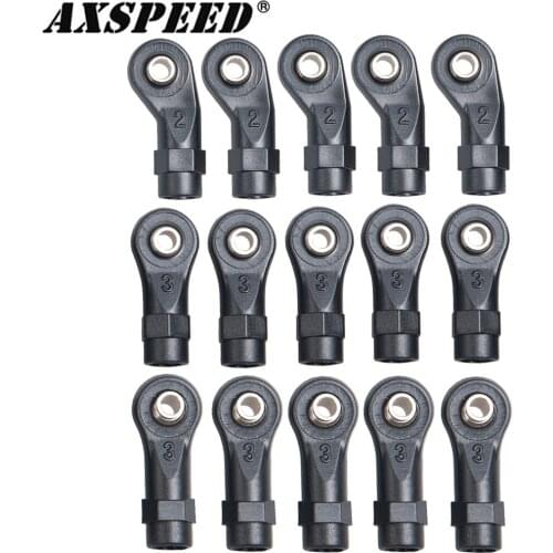 AXSPEED TRX4 Plastic Ball Head Straight Rod Ends Link Linkage Balls Joint Head for 1/10 Traxxas TRX-4 RC Crawler Car Parts