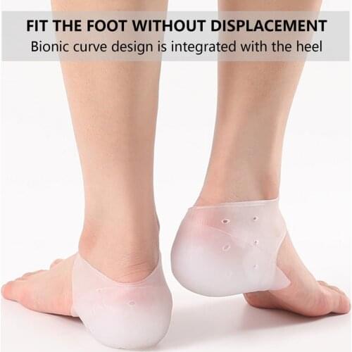 Silicone Invisible Height Increase Insole Lift Soft Socks Shoes Pad For Men And Women Elastic Heightening Insole