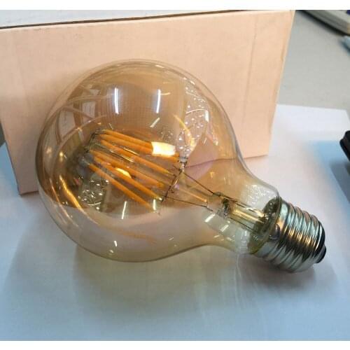 Golden G80 LED Edison Filament Light Bulb 6W led bulb E27 220V Globe 360 degree energy saving replace incandescent bulb