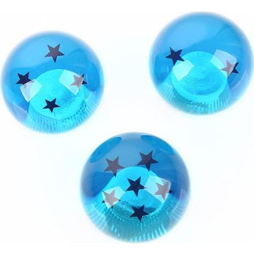 Universal Gear Shift Knob 1-7 Star Acrylic Car Shift Knobs With Screws Blue Color