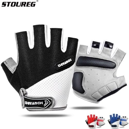 Cycling Gloves Half Finger Shockproof Riding Bike Gloves Breathable MTB Road Bicycle Gloves Men Women Sports Bike Equipment