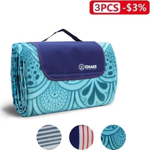 Waterproof Picnic Camping Mat Folding Thick Beach Picnic Blanket Outdoor Camping Cushion Mattress Tent Sleeping Pad Trekking