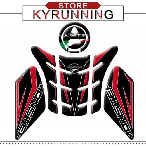 Motorcycle 3D Fuel Tank Pad protection Sticker Gas Cap Oil Case decorative Decal for DUCATI MONSTER 797 MONSTER 821 MONSTER 1200