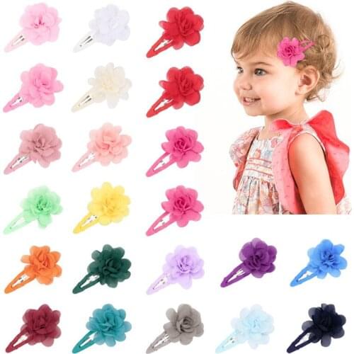 1 Pcs Baby Girl Infant Hair Accessory Clothes Hairpin Newborn Toddler Clip Headwear Princess Flower Headwrap Cute Lovely Floral