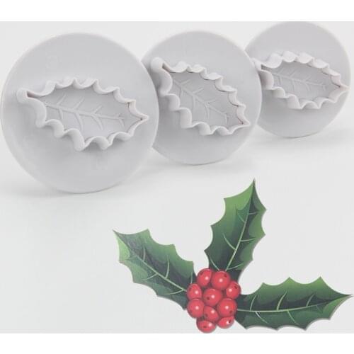 10sets/Lot)Free Shipping FDA High Quality Plastic 3pcs Flower Shape Cake Fondant Cutters Set