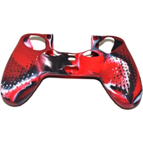 100PCS Camouflage Silicone Rubber Case Skin Grip Cover Case For PS4 Controller Joystick Gamepad Outer Case