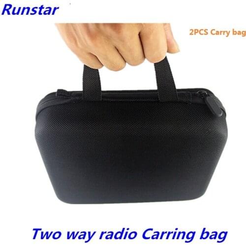 2pcsNylon radio Carry Case Holder Walkie Talkie two way Radio Bag For Yaesu Kenwood WOUXUN TYT Baofeng UV-5R BF-888S storage bag