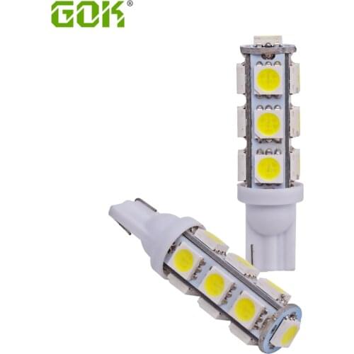 2pcs Auto T10 led W5W 13led 5050 smd Auto t10 13SMD led light Wedge BULB Car wedge parking dome light