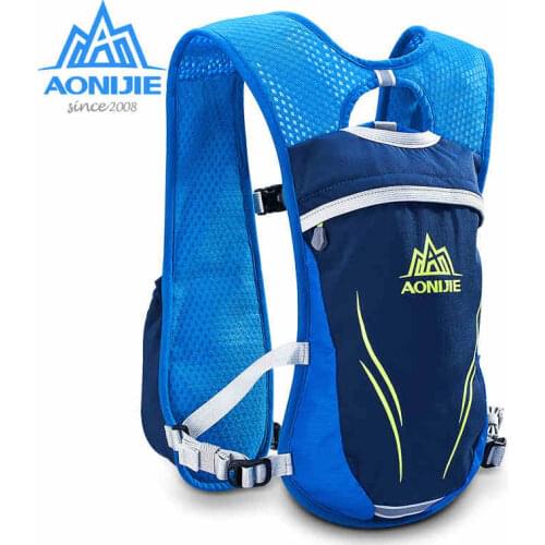 2017 New Design AONIJIE Marathon Reflective Vest Bag Sport Running Cycling Bag for Women Men Safety Gear for Water Bottles