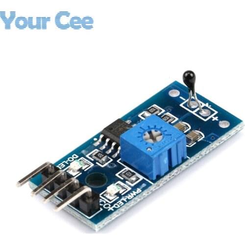 5 pcs Thermal Temperature Sensor Module Thermistor Switch Sensitivity Adjustable DC 3.3V - 5V