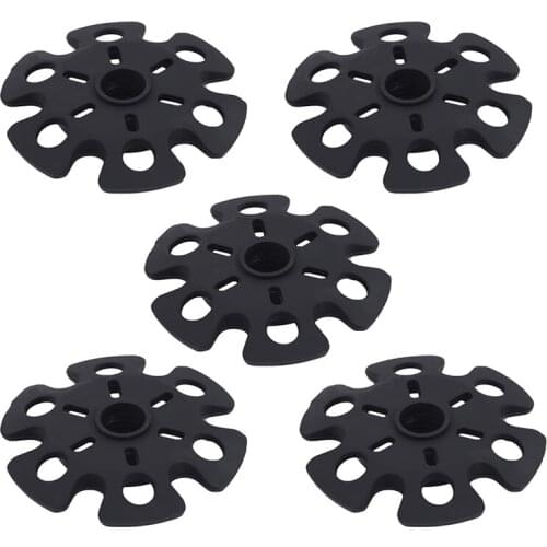 5PCS Outdoor Climbing Trekking Pole Tips Snow Flake Mud Ski Basket Walking Stick Basket Cap Guard Replacement Hiking Accessory