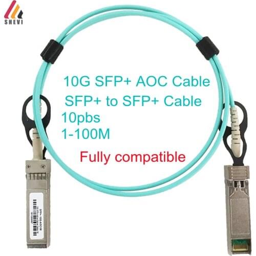 1-30m OM3 Fiber 10G SFP + AOC active optical cable for Cisco,Huawei,MikroTik,HP,Intel,Dell...Etc Switch