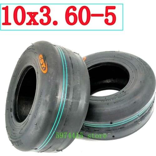 Go Kart Tubeless Tire Front Wheel 10x3.60-5 Drift Kart Racing Vacuum Tire