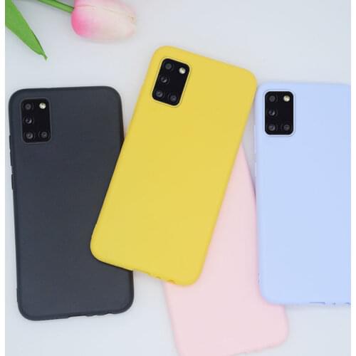 Purple TPU Case For Samsung Galaxy A50 A51 A71 4G M12 A70 A40 A31 A21S Case Bumper Silicone Cover For SamsungA50 A 50 51 71 Case