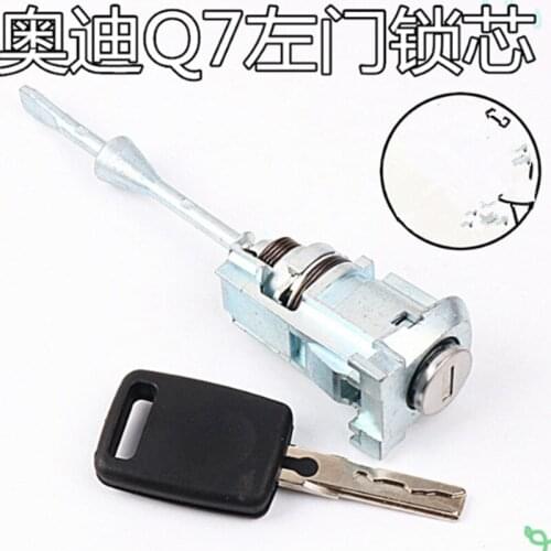 DAKATU Auto Left Door Lock Cylinder For Volkswagen For Audi Q7 Central door lock cylinder With key shell