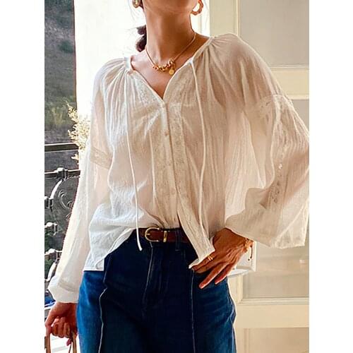 Elleest Womens White Shirts