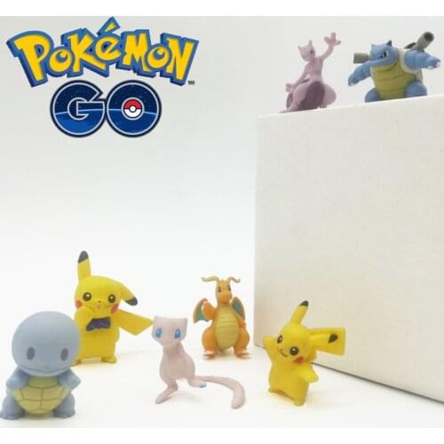 Original Pokemon Figure Small Ornaments Home Decoration Pikachu Anime Decor Childrens Toys Birthday Gift Party Cake Decoration