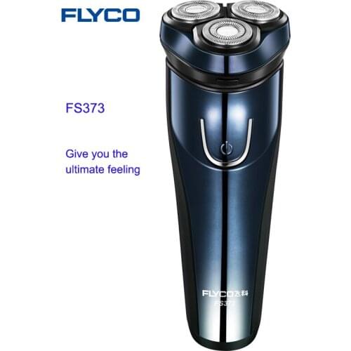 Flyco 100% Original FS373 Electric Shaver Flex 3D Float Razor Support Dry & Wet Shaving Washable Dual Blade for Men Main-Sub