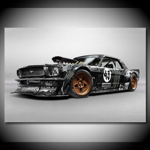 Ford Mustang RTR Tuning Car Game Racing Vehicle Posters and Prints Canvas Wall Art Wooden DIY Framed Paintings For Home Decor