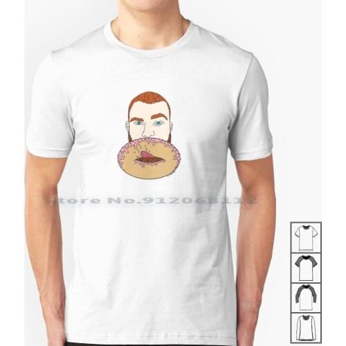 Donut Hole T Shirt 100% Cotton Donut Hole Faggot Rim Job Toss My Salad Eat Breakfast Sweets Dessert Licking Tongue Punch Gay