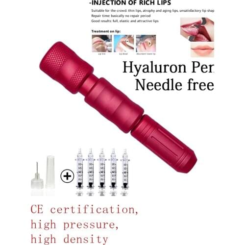 0.3ml Hyaluron Pen Lip Injection Hyaluronic acid Pen Atomizer Anti Wrinkle Pressure Mesotherapy Lip Lifting Ampoule Head Needle